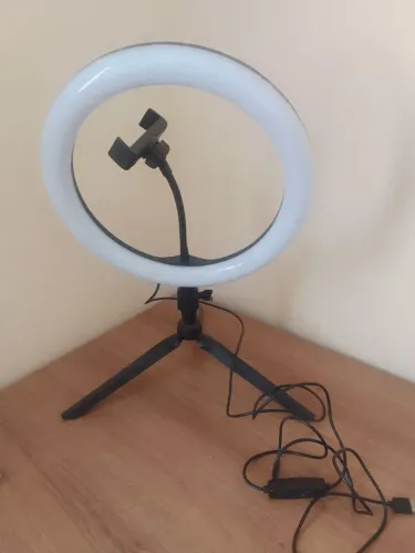 Ring Light com Tripé e Suporte para Celular