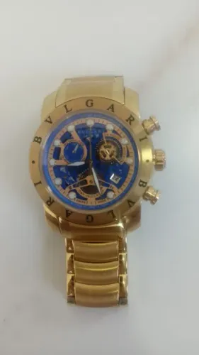 Relógio Bvlgari Skeleton dourado