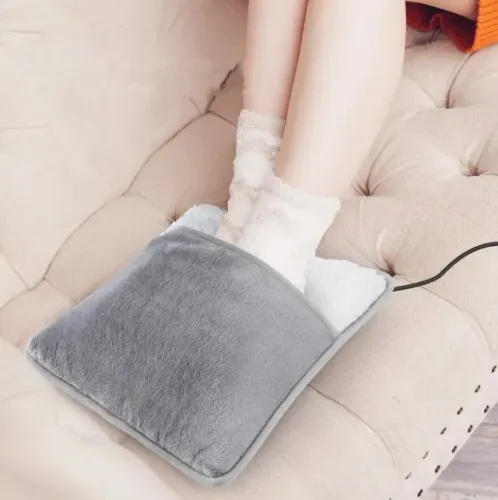Almofada Aquecedor de Pés Elétrica Térmica USB 