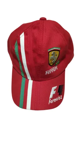 Boné F1 escudo Ferrari e Bandeira do Brasil semi-novo FRETE GRÁTIS