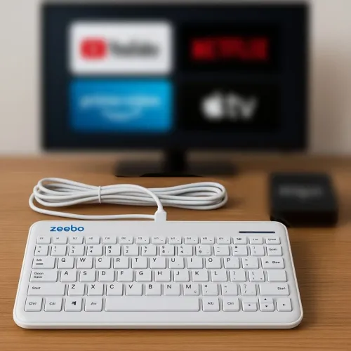 Teclado USB para Smart TV ou TV box - Novo