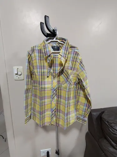 Camisa Xadrez Infantil Amarela