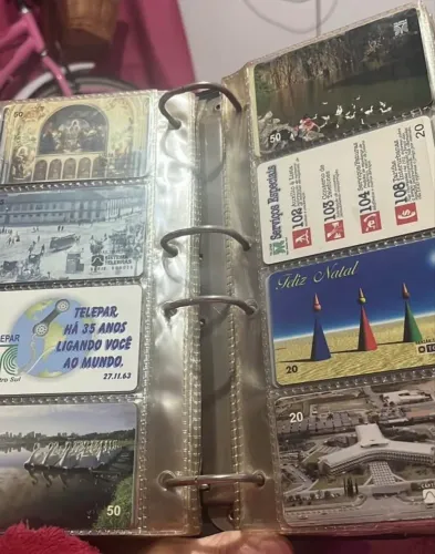 Cartões telefônicos antigos 