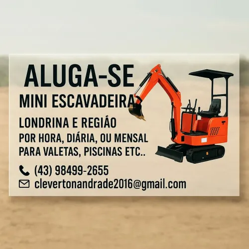 Mini Escavadeira 1Ton