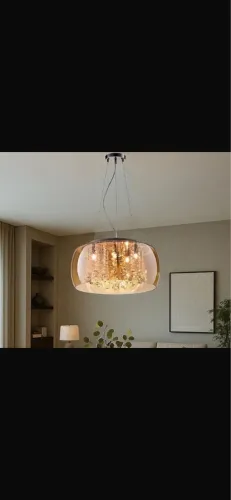 Pendente Bella Iluminação Soho Bivoltv Âmbar