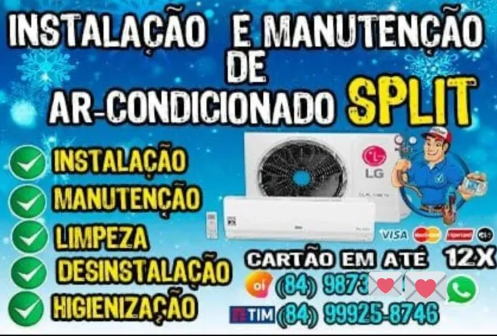 Serviços de Manutençao de ar-condicionado Split em Natal-RN