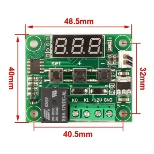 Termostato W1209 Digital Temperatura Timer Placa Programavel Chocadeira