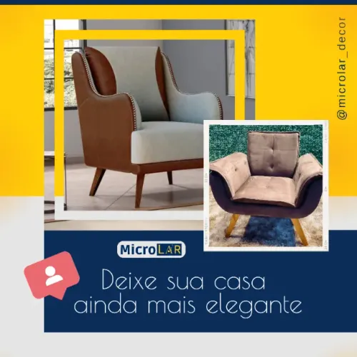 Poltrona Para Sala Decor Dallas - Novas na Caixa