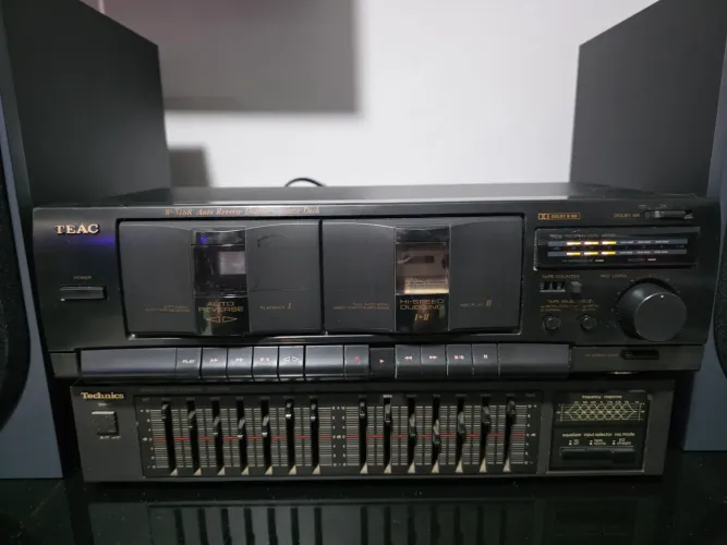 Deck Duplo Cassette TEAC W-518R