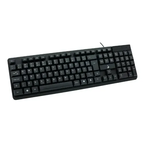 Teclado Rise Mode Office OF 01, USB, ABNT, com Teclado Numérico, Preto, Novo, Lacrado 