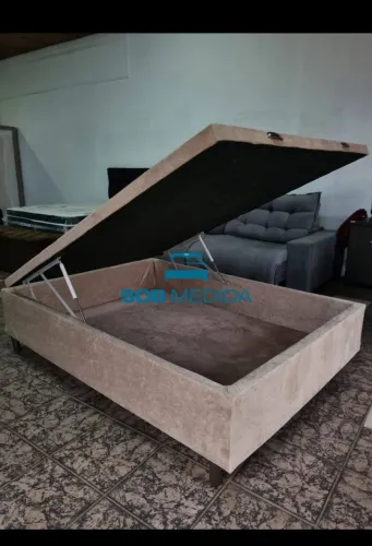 Base Casal Baú 1,88m x 1,38m Nova - Promoção de Fábrica