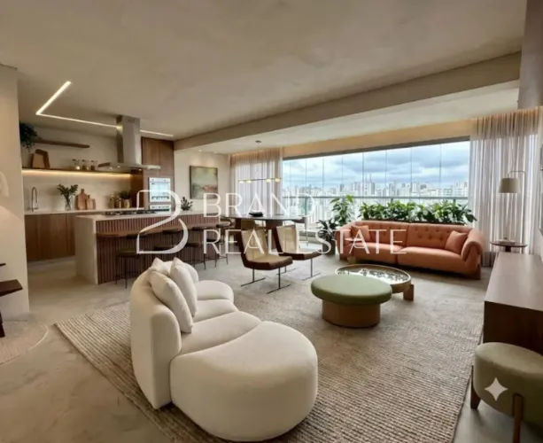 Apartamento a venda em Vila Romana de 184m², com varanda gourmet, 3 suítes e 3 vagas!