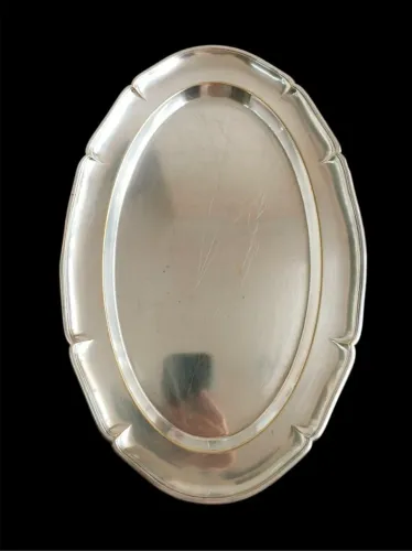 Travessa Oval Prata Wolff - Anos 60