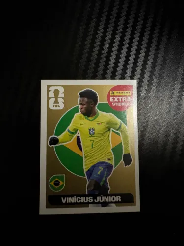 Figurinha Vini jr dourada copa do mundo de 2026