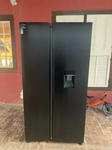 Geladeira Philco Side by Side Inverter 434 Litros - Preta