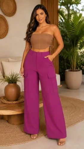 Calça e croped