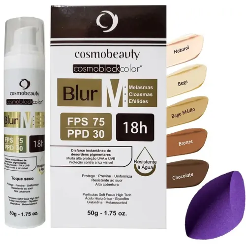 Cosmobeauty Blur HD FPS 60 PPD 25 50g Novo Lacrado