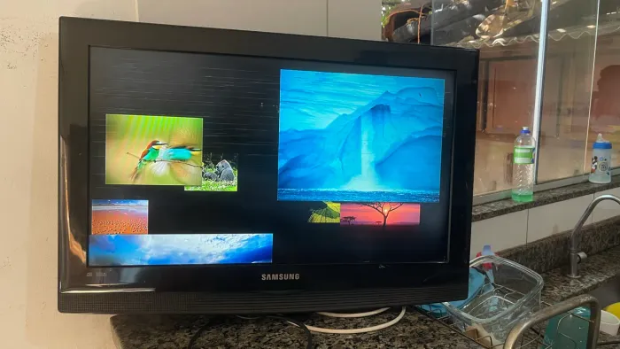 TV SAMSUNG QUEBRA GALHO