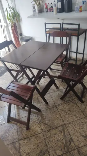 2 mesas + 8 cadeiras para bar/lanchonete