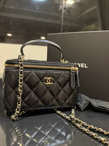 Bolsa chanel Vanity couro Lambskin 100% original