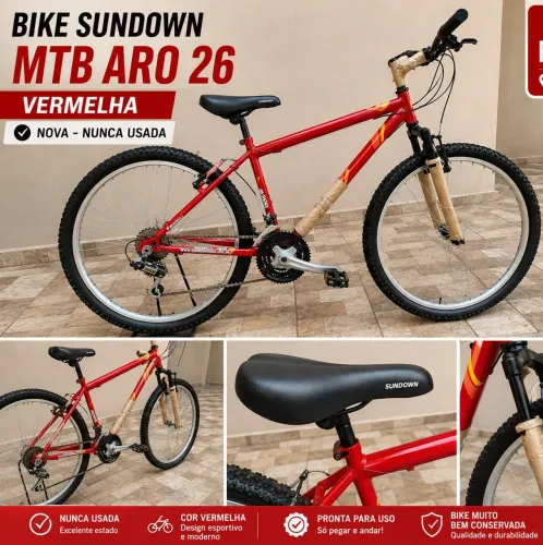 Bicicleta nova acompanha suporte pra coloca no carro