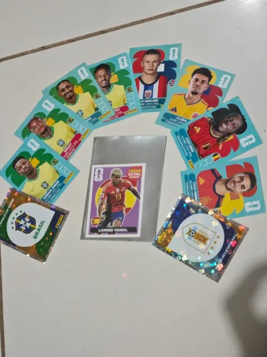 Figurinha legend lamine yamal bordo copa 2026+brindes