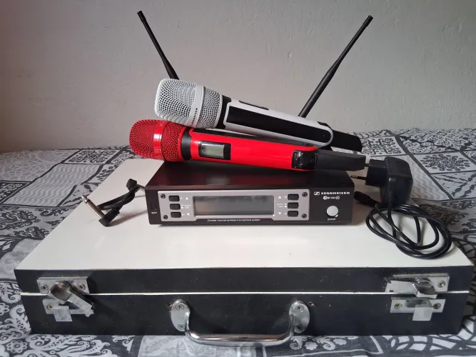Microfone Sennheiser (somlimi) Duplo Sem Fio - Estado de Novo - Pouquíssimas Usado