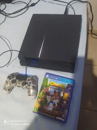 Ps4 c/ controle e jogo 