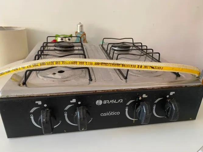 ? Fogão a Gás Braslar 2 Bocas - Completo e Pronto para Usar | R$ 150