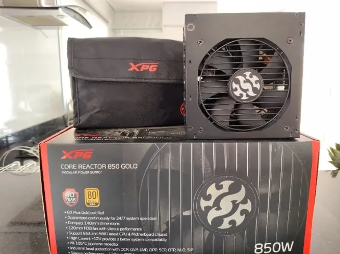 Fonte XPG Core Reactor 850W 80 Plus Gold Modular - Excelente Estado