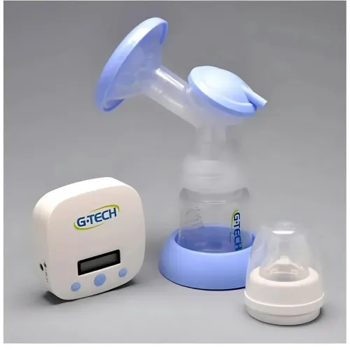 Bomba Tira Leite Materno Elétrica com Ajuste Fino de Sucção Compact Branco G-tech