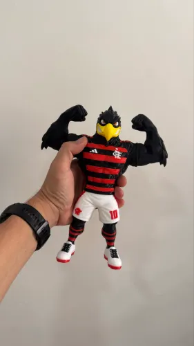 Boneco mascote Flamengo 26cm 