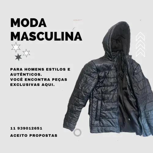 Blusa de frio cor preto Para Inverno Masculino Homem