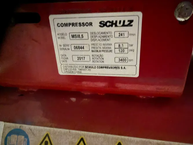 Compressor de ar schulz msi 8,5