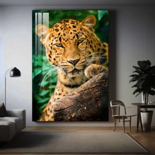 Quadro Decorativo Animais de Luxo - Moldura e Vidro 120x80cm