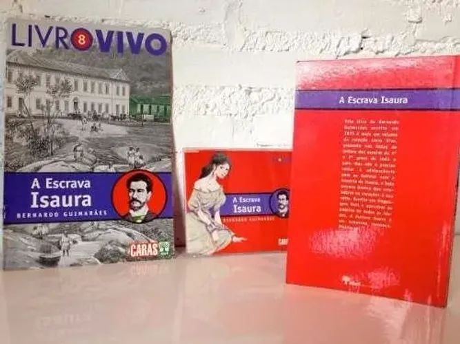 Rf602 Kit do Livro A Escrava Isaura com Resumo e audição literatura brasileira leitura