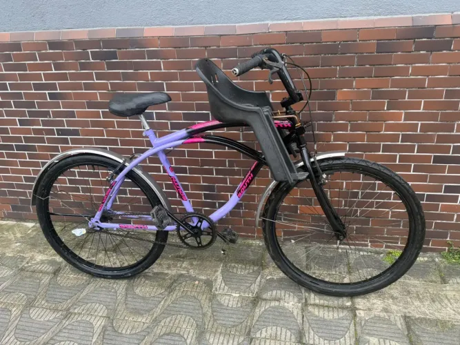 Bicicleta caiçara com cadeirinha ,faço entrega