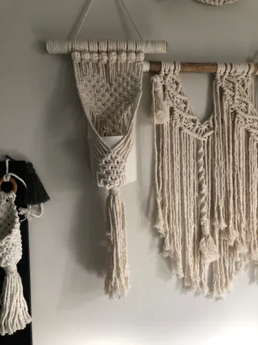 Macramé Suporte para plantas 