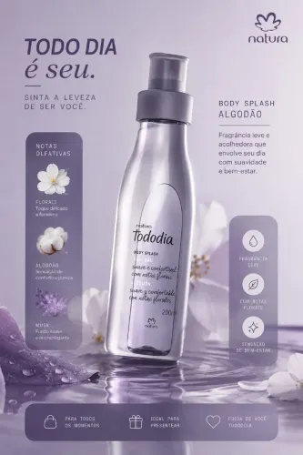 Boby Splash natura algodão