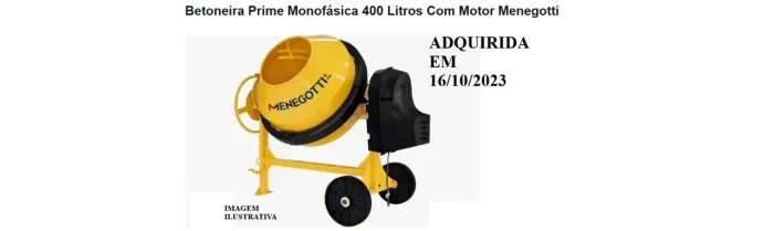 Betoneira Monofásica 400 L Menegotti