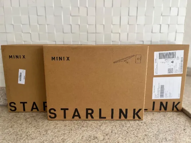CHEGOU  STARLINK MINI X  ANATEL FAZEMOS ENTREGAS 