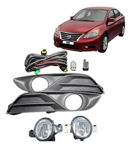 Kit Farol Milha Sentra 2014 2015 2016 Cristal