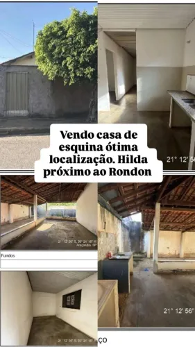 Casa no bairro Hilda Mandarino próxima ao rondon com ótima localização de esquina. Só vend