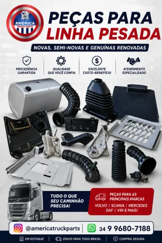 PEÇAS PARA LINHA PESADA | VOLVO ? SCANIA ? MERCEDES ? DAF ? VW ? IVECO | NOVAS, SEMINOVAS