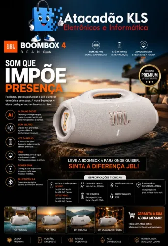 JBL BOOMBOX 4 BRANCA
