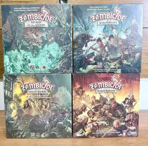 Lote Zombicide (Lacrados) - Caixas Base e Expansões Raras