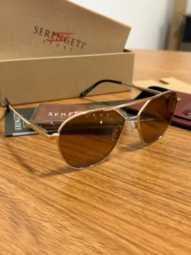 Óculos Serengeti Odell Dourado Unisex