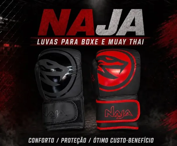 Luva Naja Boxe Muay Thai Kickboxing - Conforto e Proteção