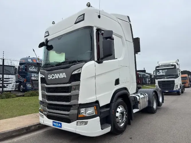 Scania R450 6x2 Ano 21 Euro 5 Automático Ar condicionado interna nova Rodas de Alumínio