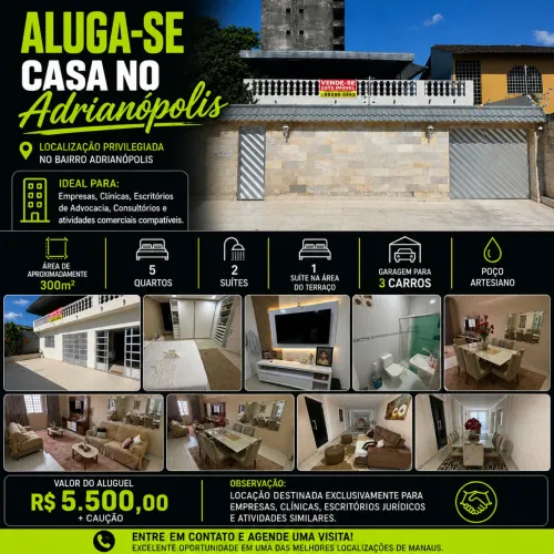 ALUGO CASA NO ADRIANÓPOLIS